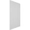 Ekena Millwork 94H x 3/8T Adjustable PVC Slat Wall Panel Kit w/ 4W Slats, Unfinished contains 11 Slats SWP55X94X0375UN - alternate 5